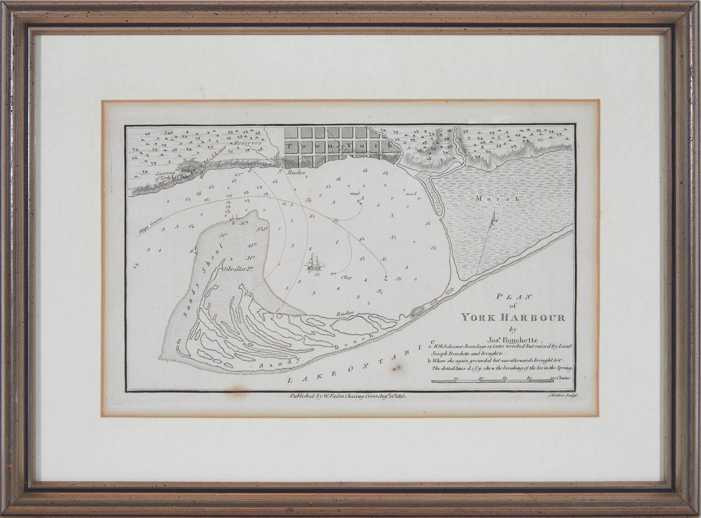 Lt.-Col. Joseph Bouchette (1774-1841) - Plan Of York Harbour