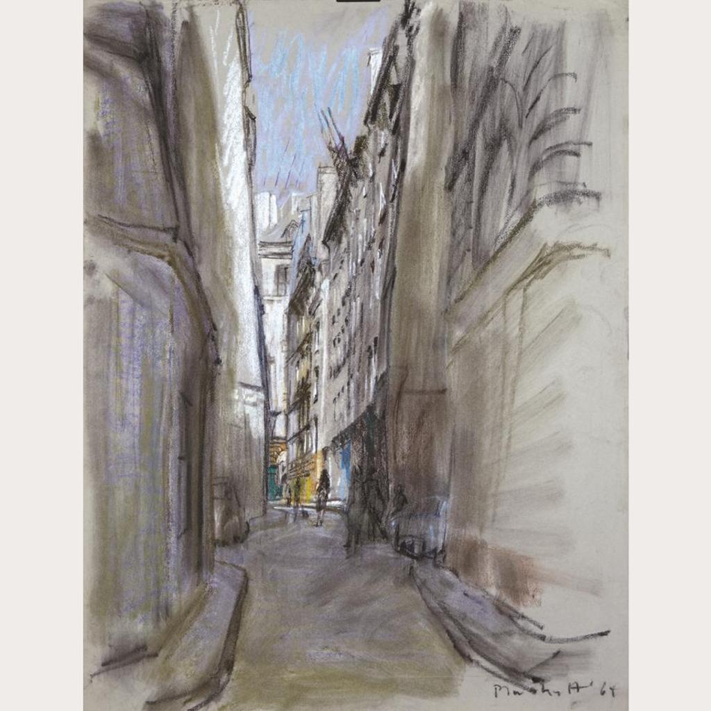 Joseph (Joe) Francis Plaskett (1918-2014) - Paris Street Scene