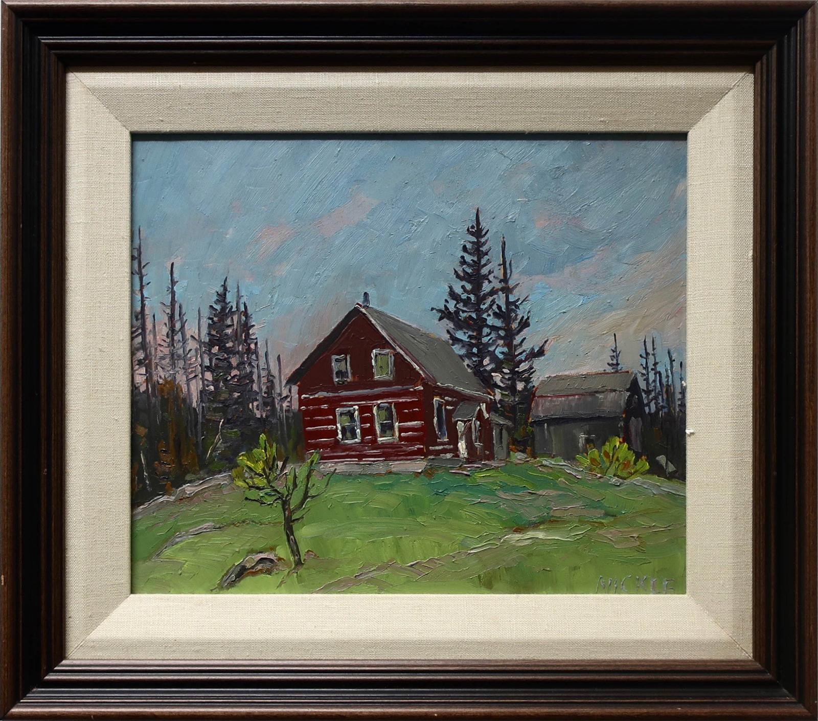 Lawrence Nickle (1931-2014) - Log House By Magnetawan River, Pevensey, Strong Twp.