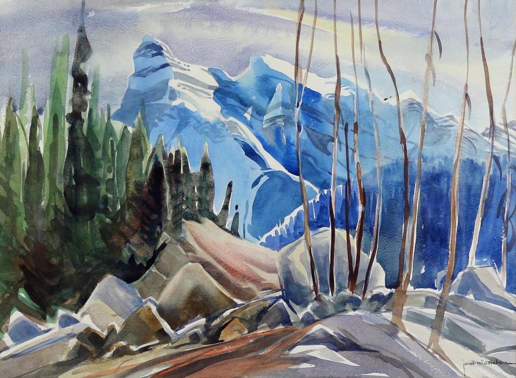 Janet B. (Holly (1920-1989) - Landscape, Canadian Rockies