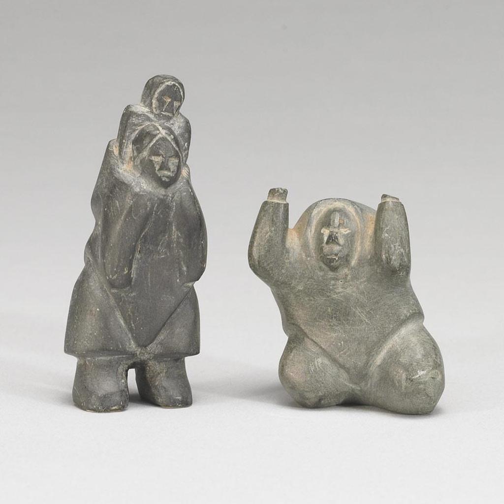 Ada Eyetoaq (1934) - Woman With Raised Arms; Standing Mother And Child