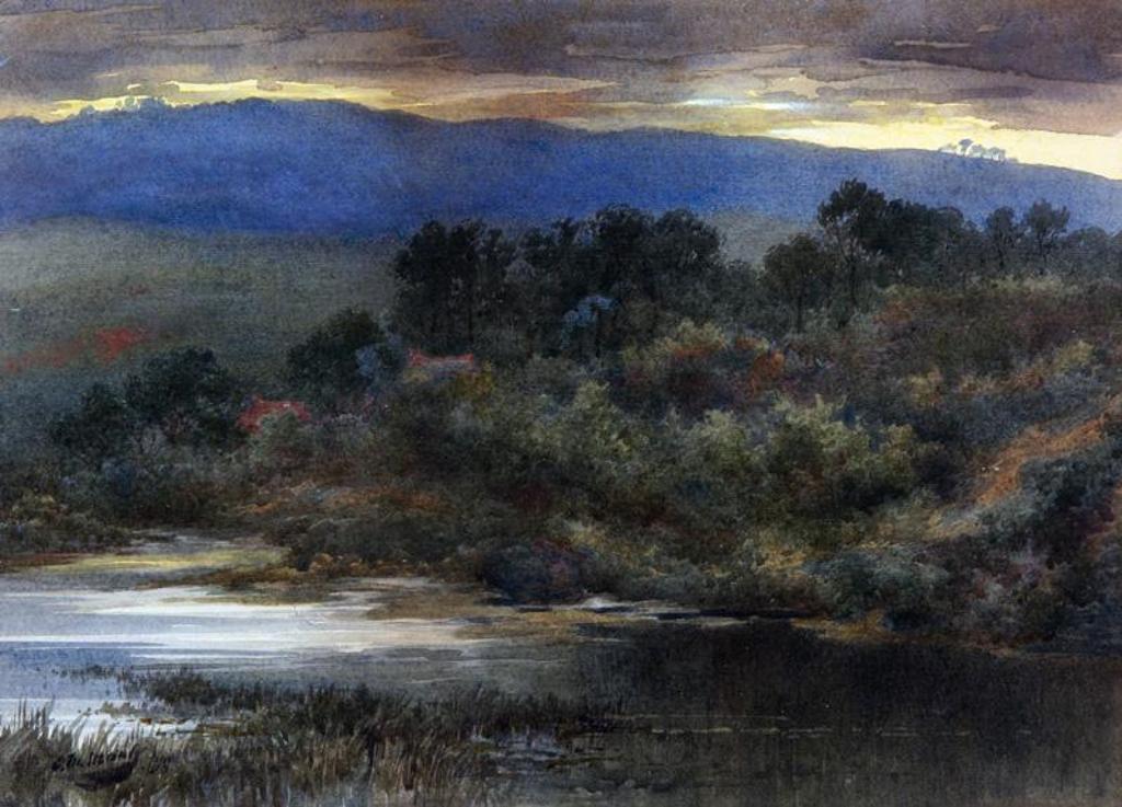 Charles MacDonald Manly (1855-1924) - Dusk By The River; 1900