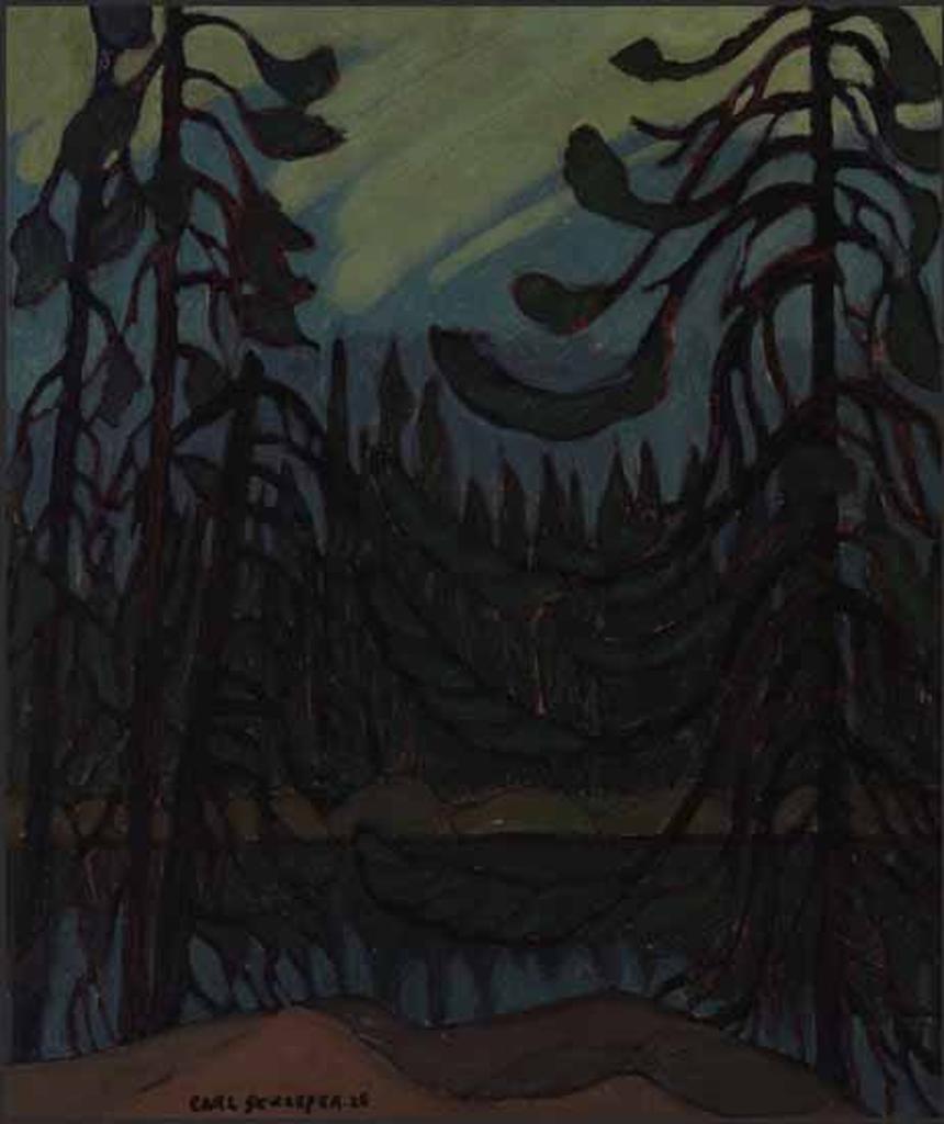 Carl Fellman Schaefer (1903-1995) - Black Spruce, Pickerel River
