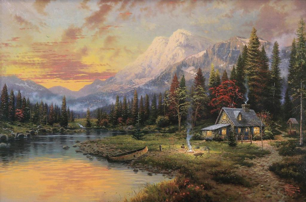 Thomas Kinkade (1958-2012) - Evening Majesty