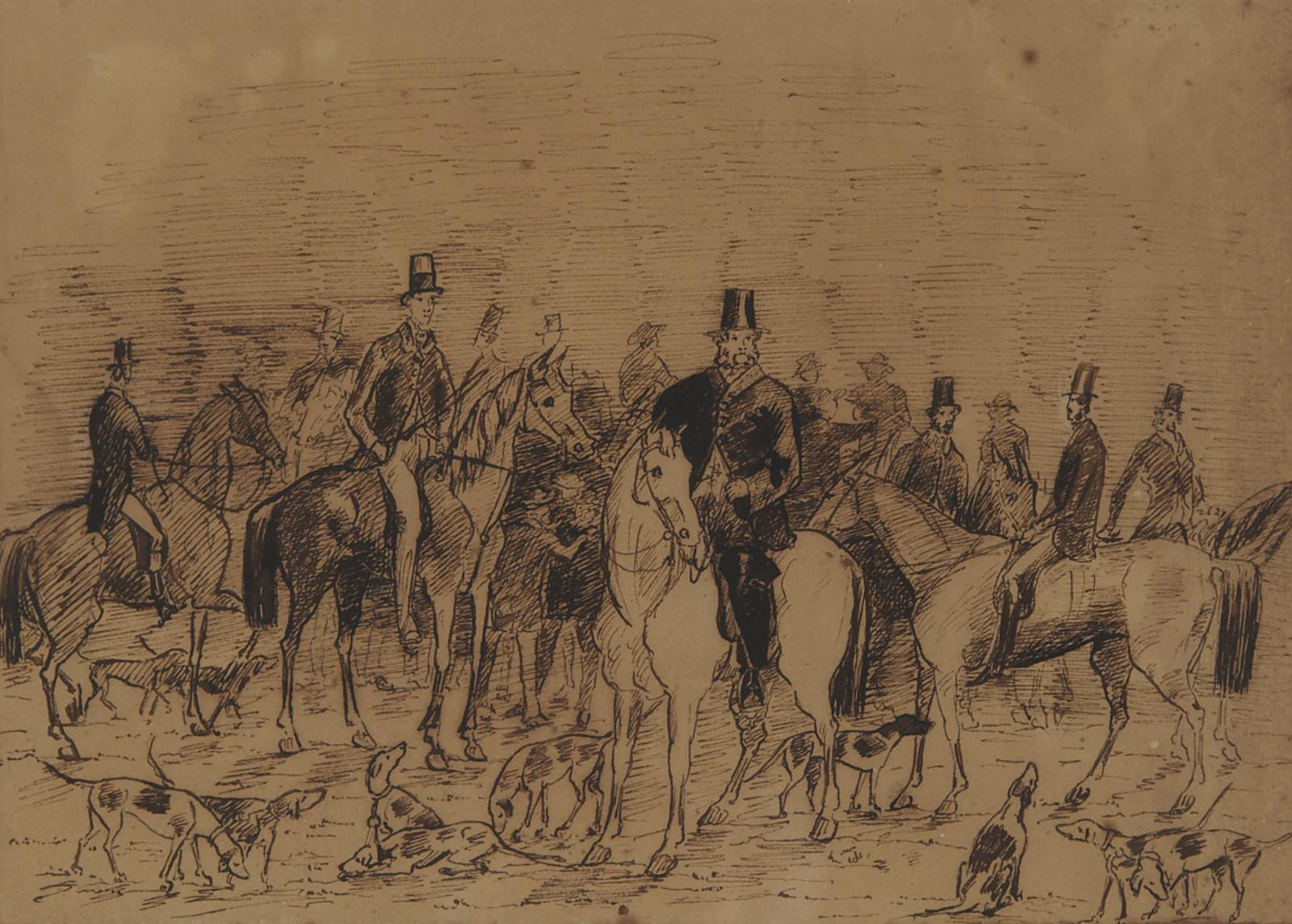 Francis Augustus Grant (1829-1854) - The Governor General, Lord Elgin At A Fox Hunt, C.1848