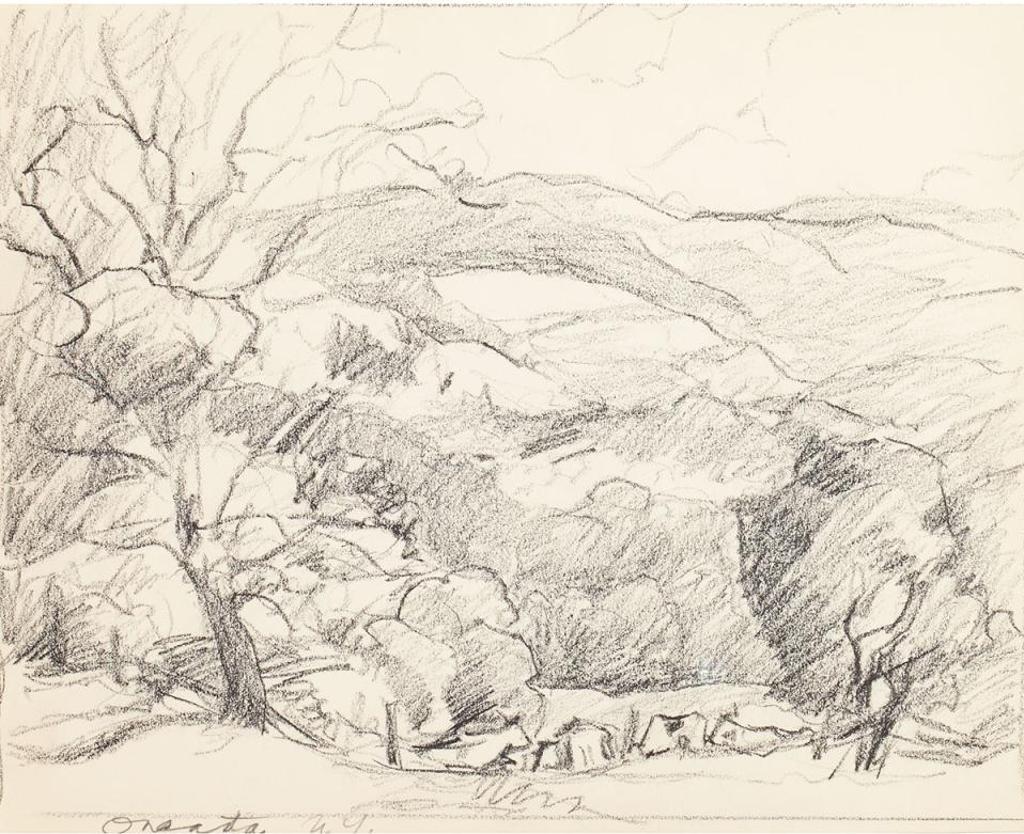 William John Hopkinson (1887-1970) - Three Sketches (Two Landscapes, One Still Life)