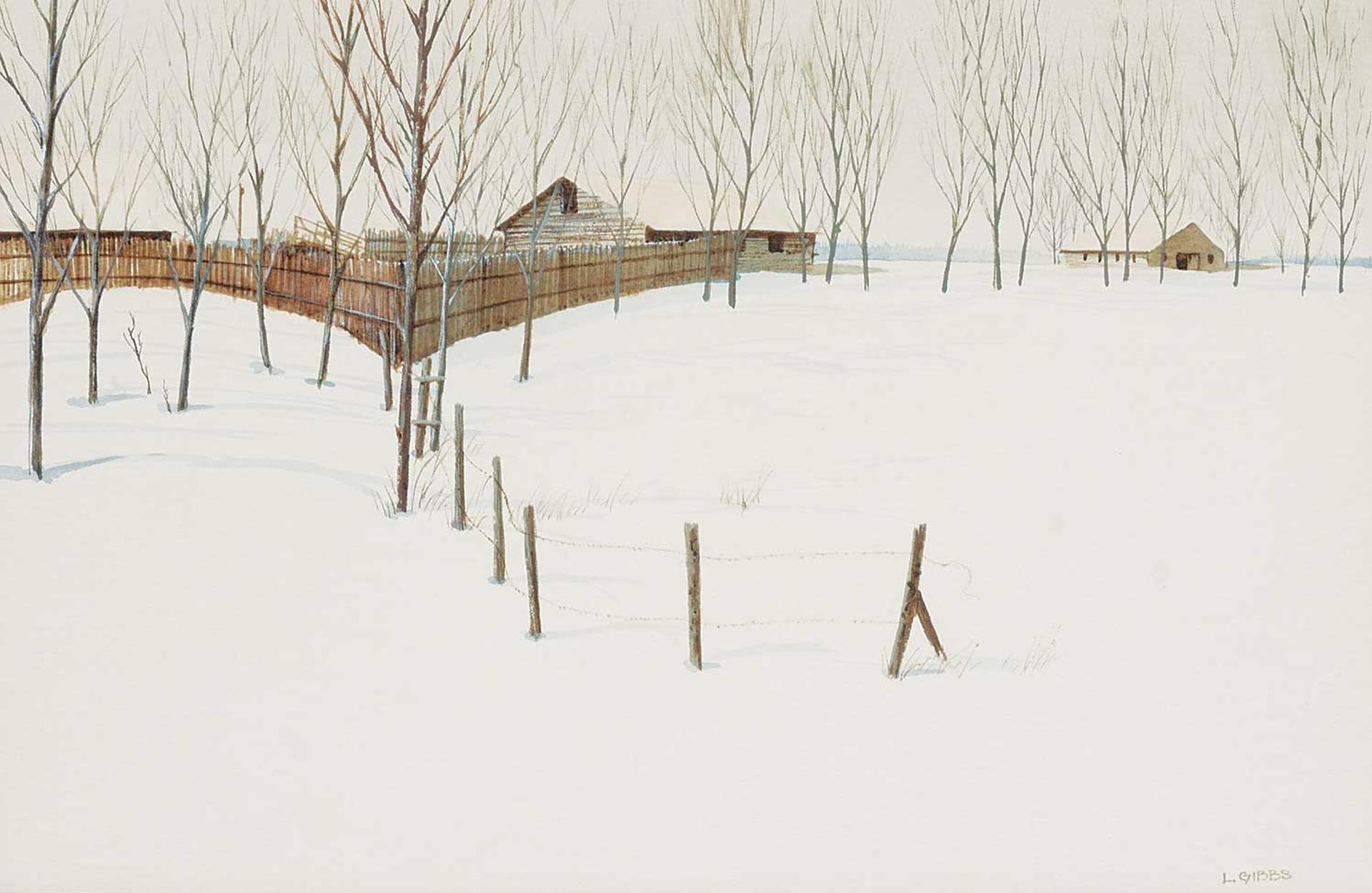 Leonard (Len) James Gibbs (1929-2010) - Untitled - The Quiet of Winter
