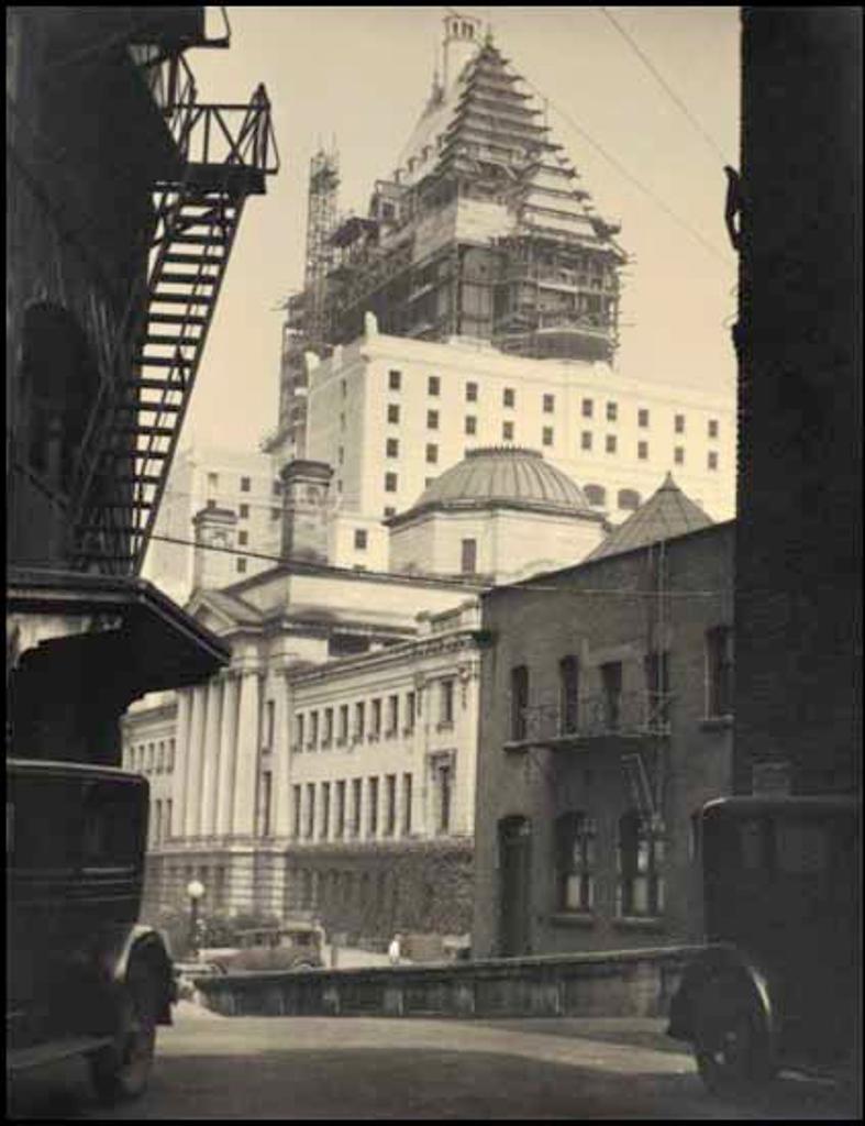 John A. Vanderpant (1884-1939) - View of the Vancouver Courthouse and the Hotel Vancouver