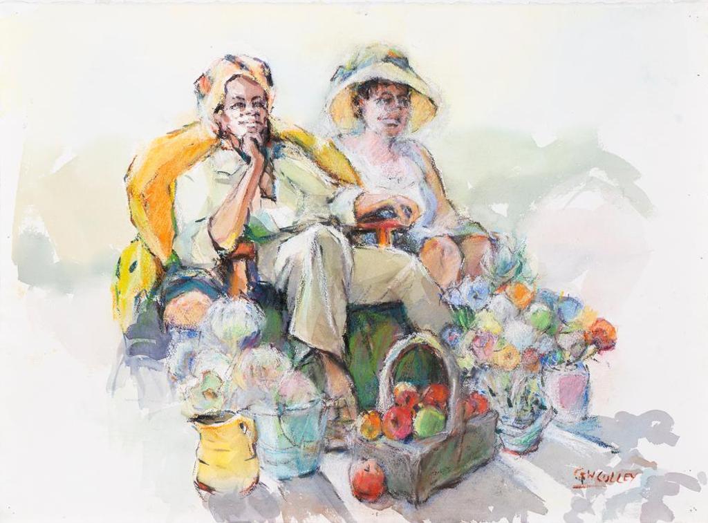 George W. Culley (1923-2000) - Untitled - Women Waiting