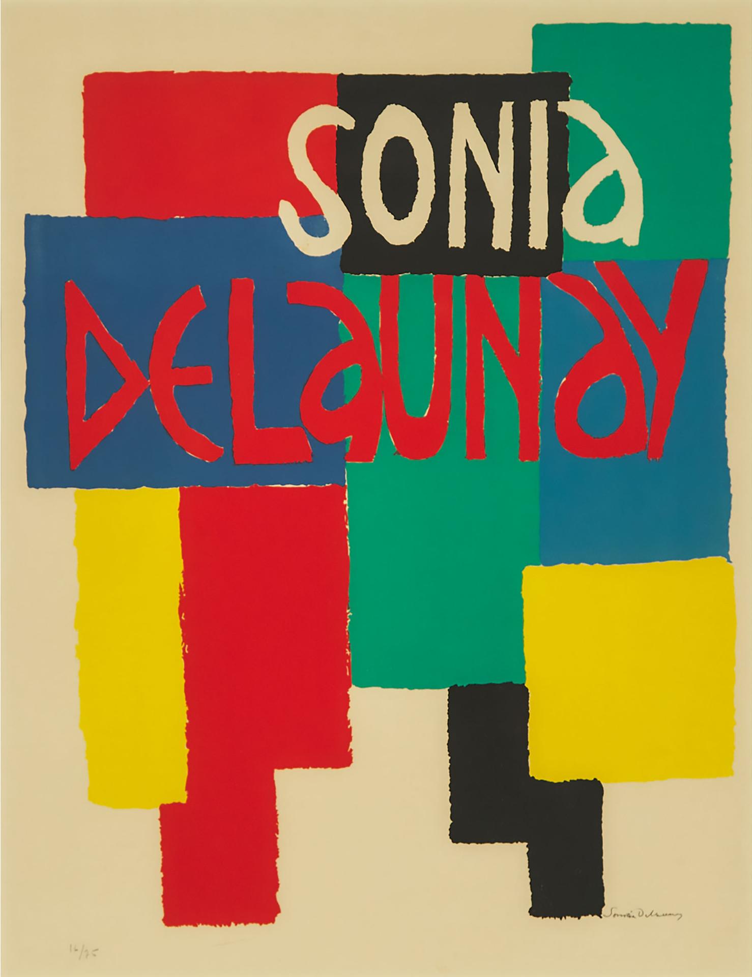 Sonia Delaunay (1885-1979) - Sonia Delaunay, Poster Design Before Letters For The Exhibition 