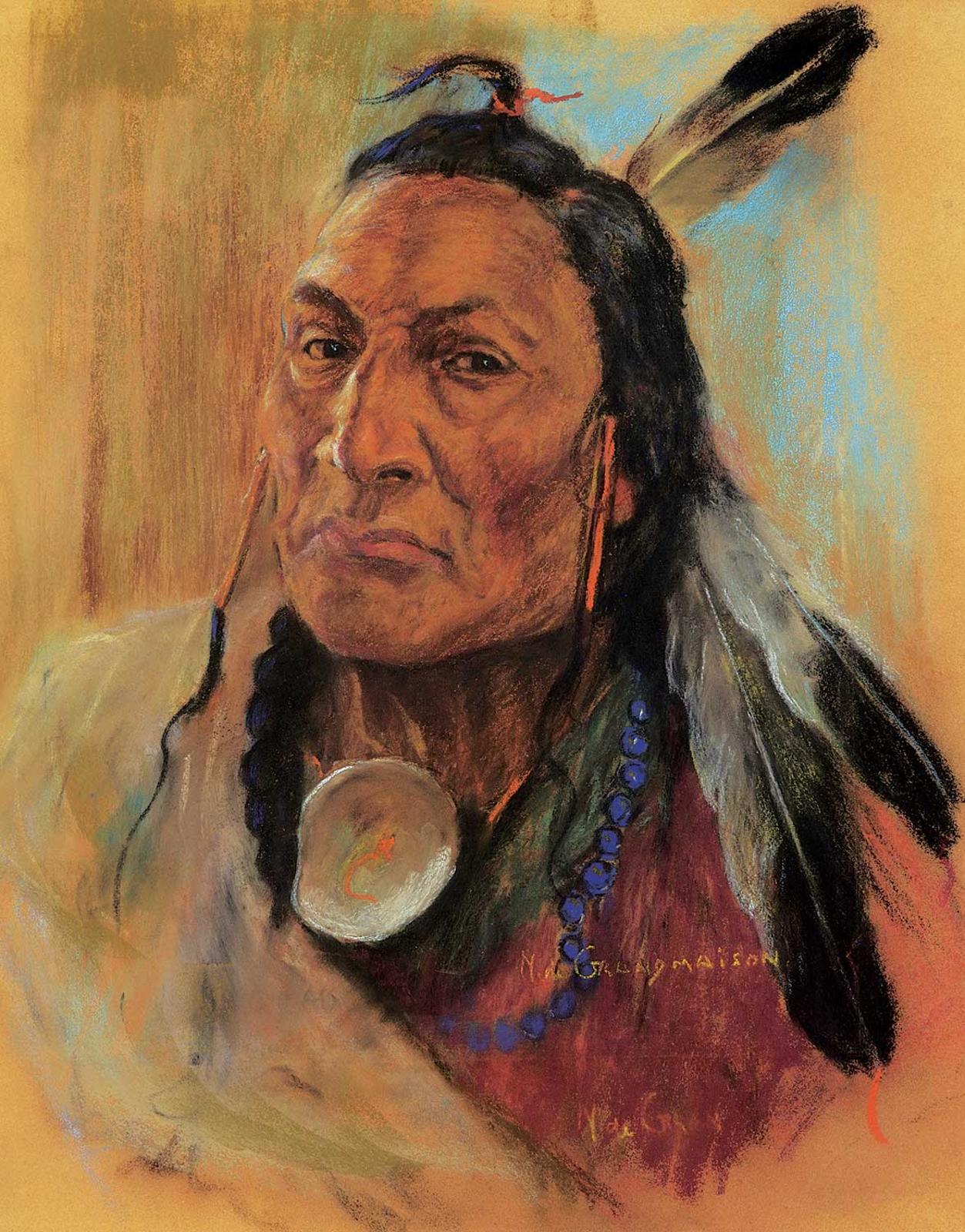 Nicholas (Nickola) de Grandmaison (1892-1978) - Untitled - Portrait of a Chief