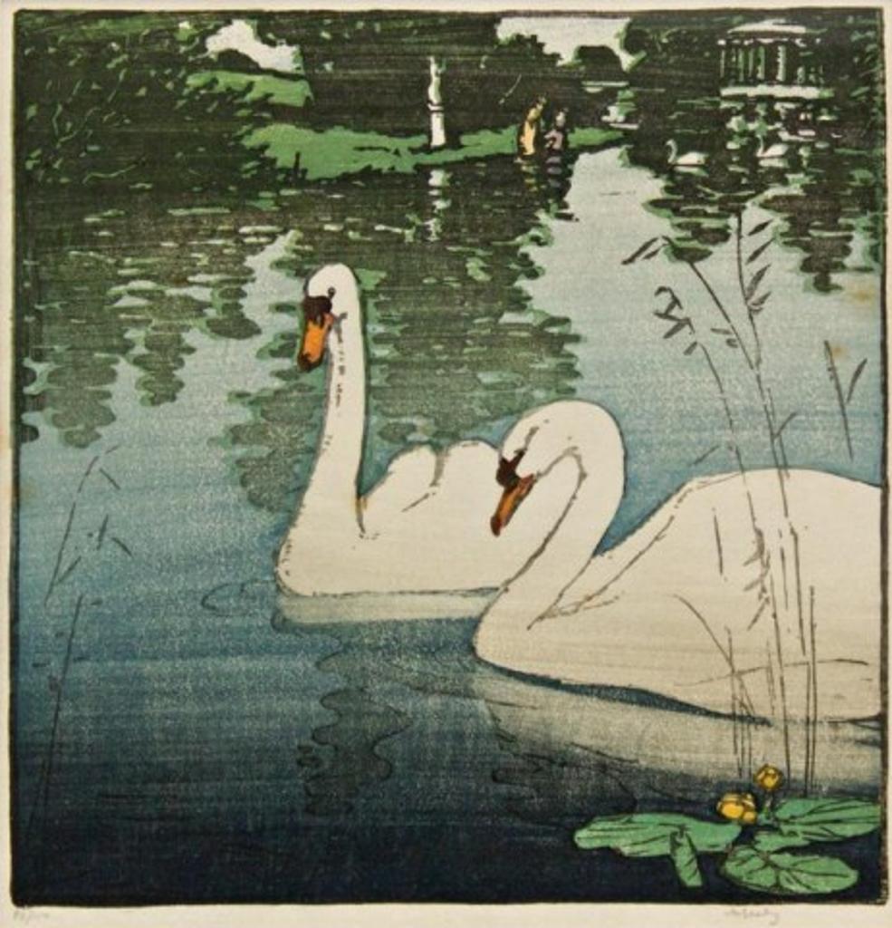 Allen W. Seaby (1867-1953) - Two Swans