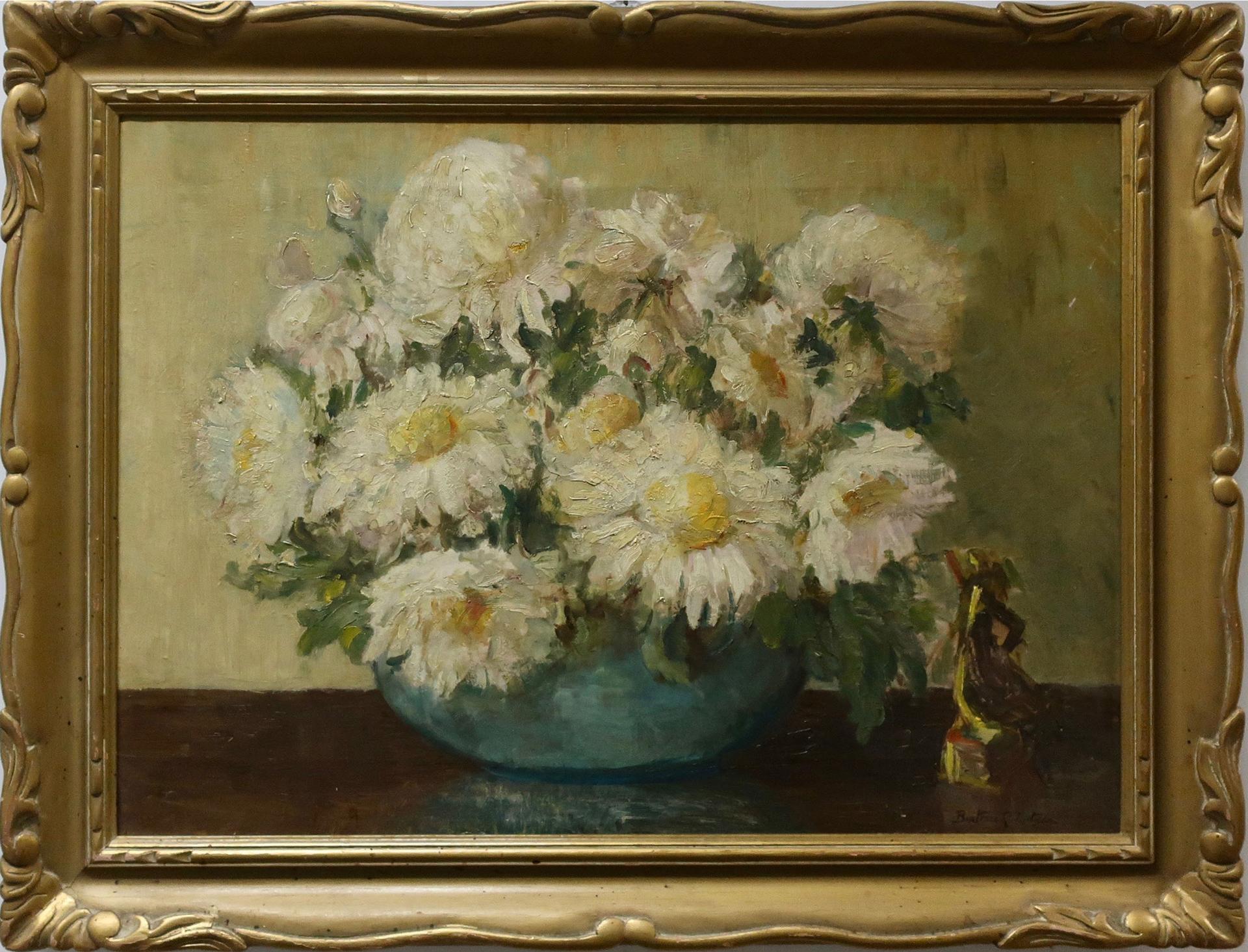 Beatrice Hagarty Robertson (1879-1962) - Floral Study With Figurine