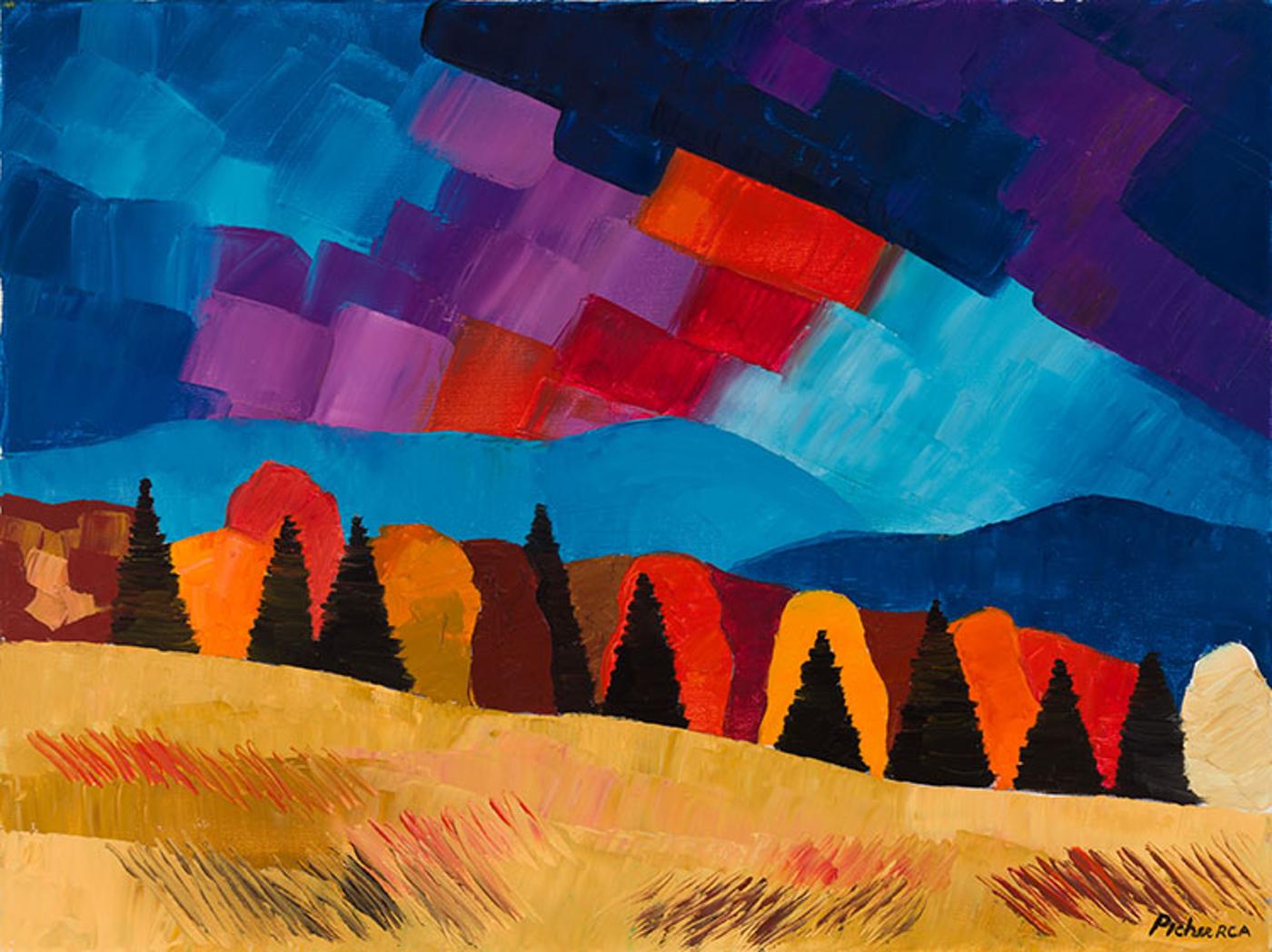 Claude Picher (1927-1998) - Paysage d'automne