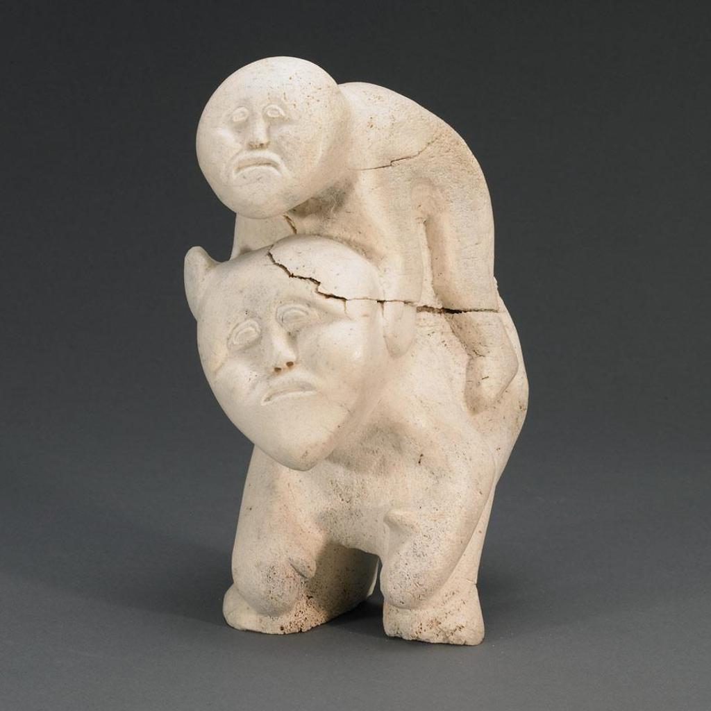Sakkiassee Anaija (1913-1980) - Figure With Child On Back