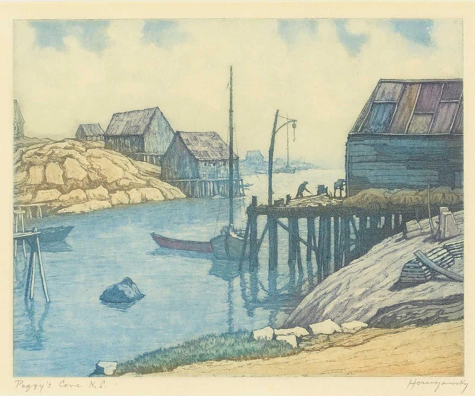 Nicholas Hornyansky (1896-1965) - Peggy's Cove N.S.