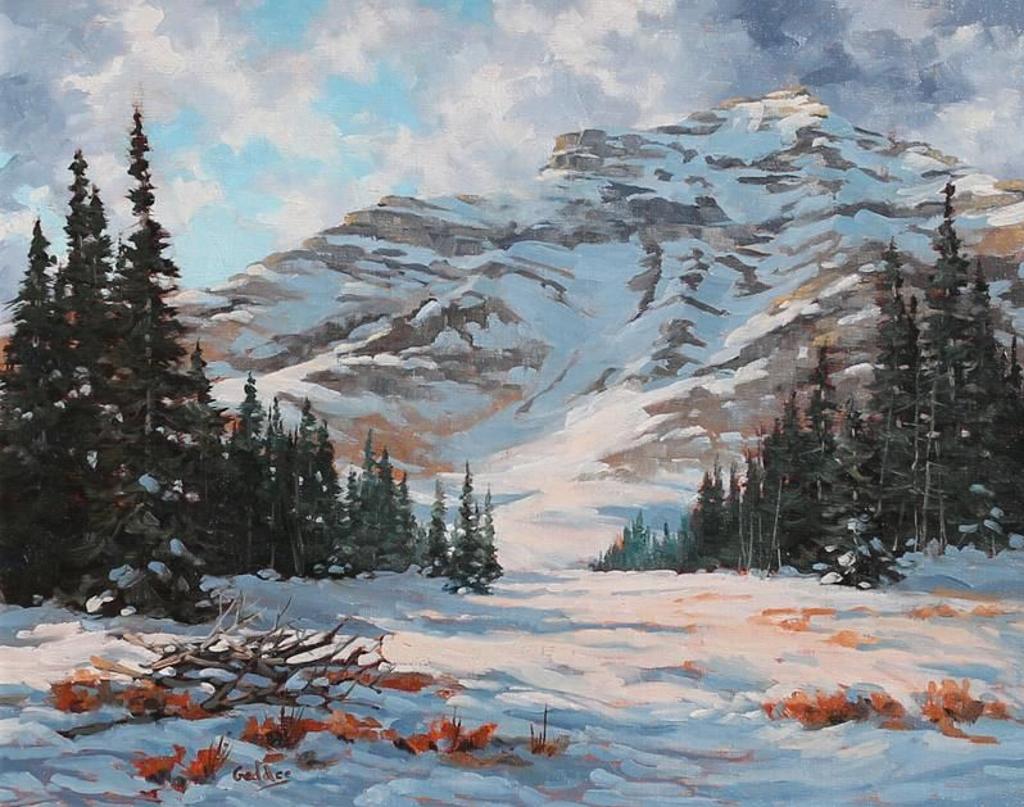 Jean Geddes - Alpine Winter Near Storm Mountain (Mount Whymper); 1984