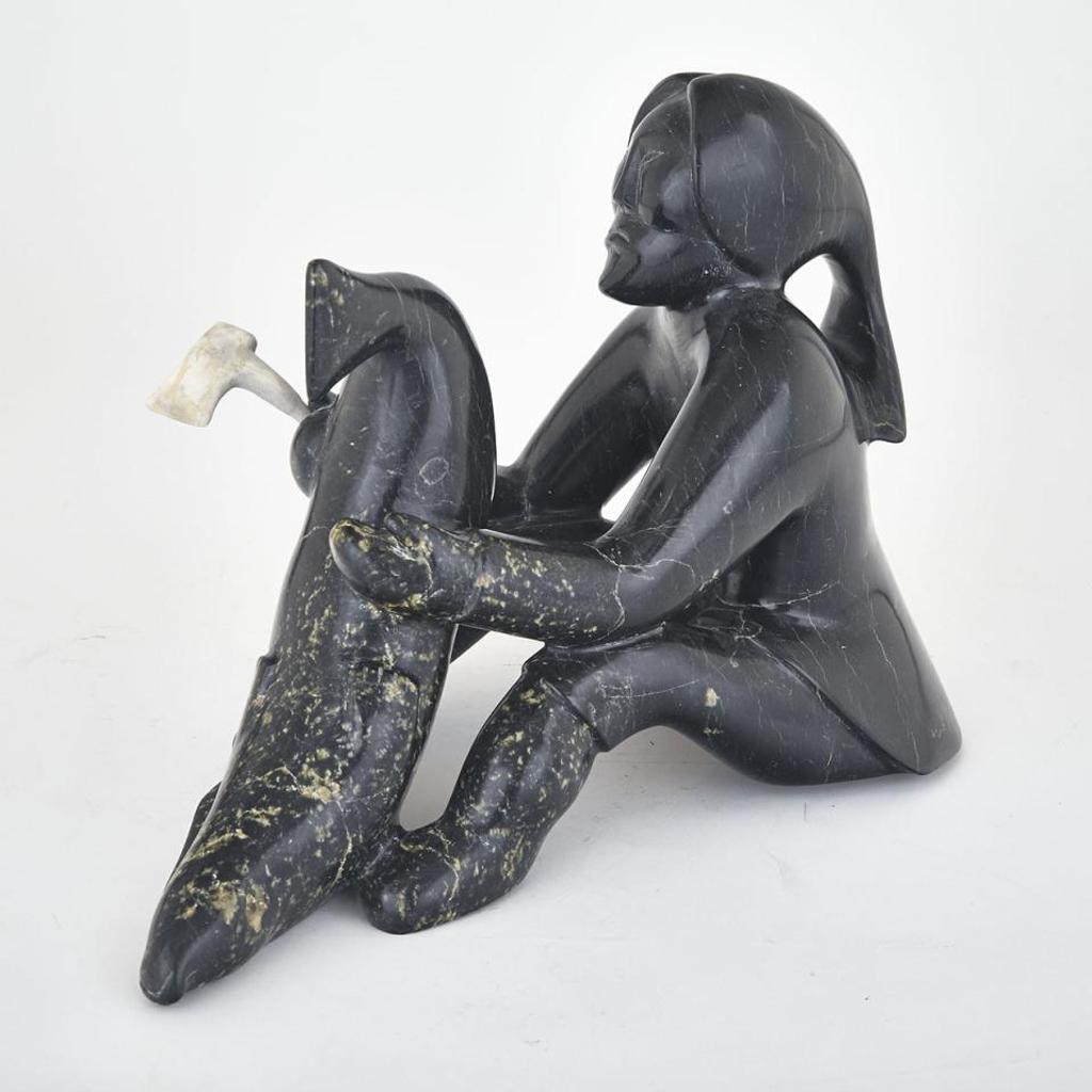 Ningeoseak Peter (1937) - Woman Carving Seal