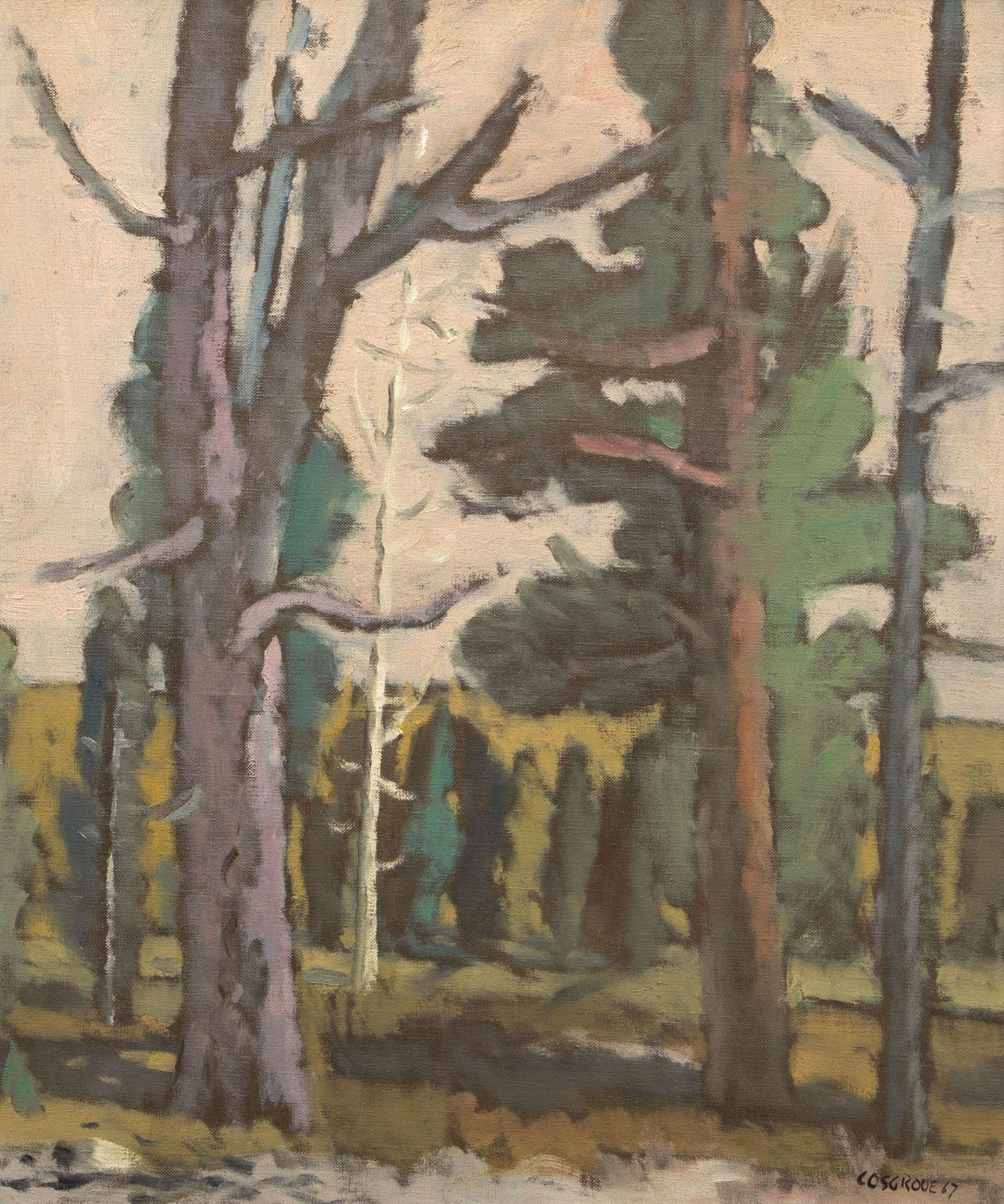 Stanley Morel Cosgrove (1911-2002) - Landscape with a Birch, 1967