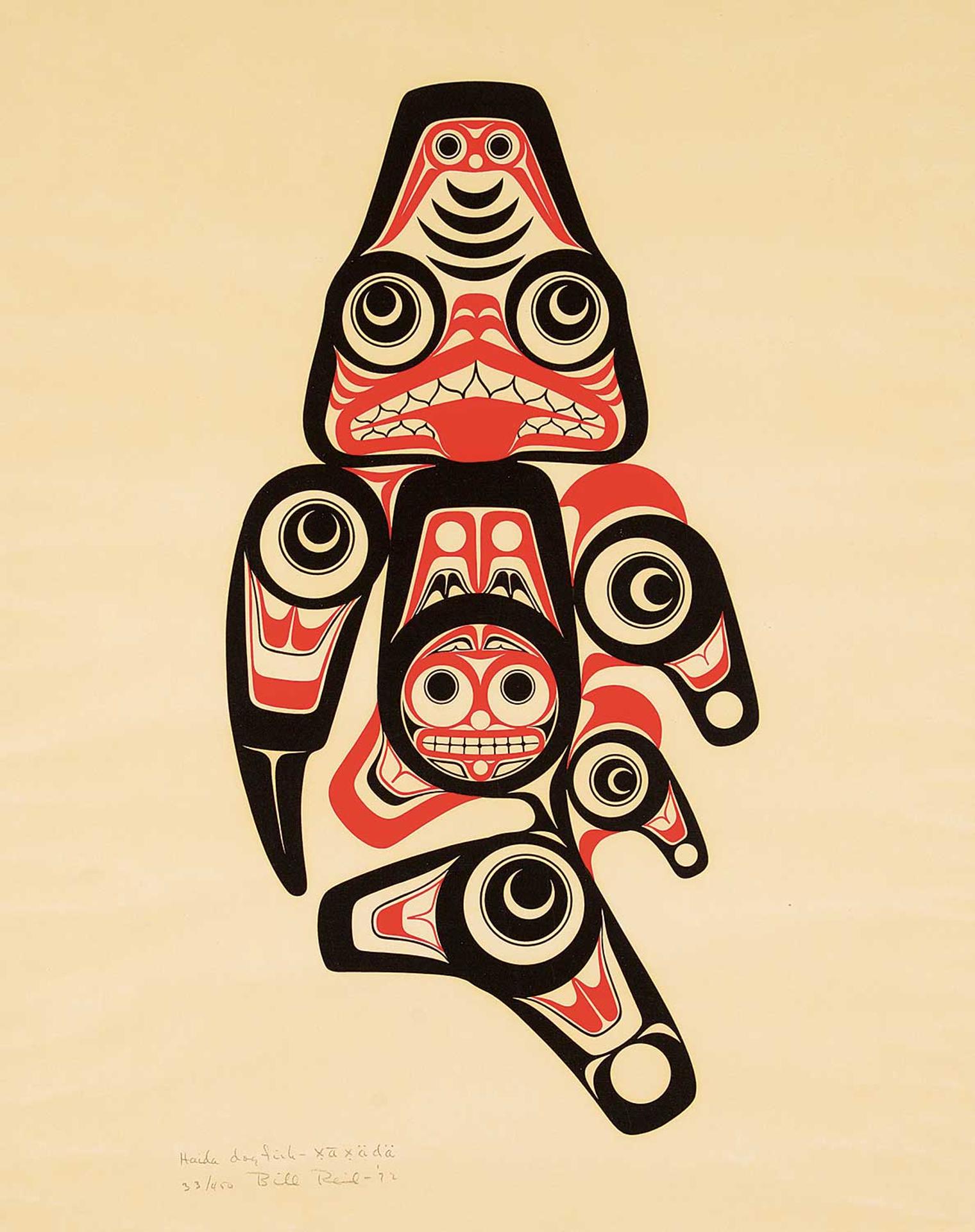 Bill (William) Ronald Reid (1920-1998) - Haida Dogfish  #33/450