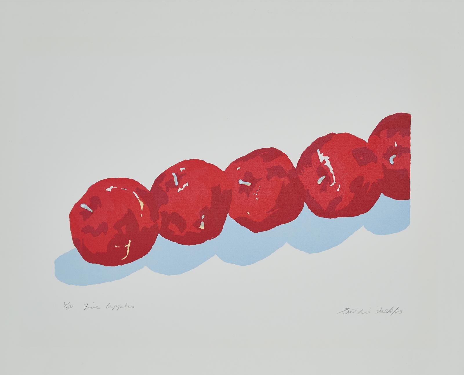 Gathie Falk (1928) - Five Apples, 1983