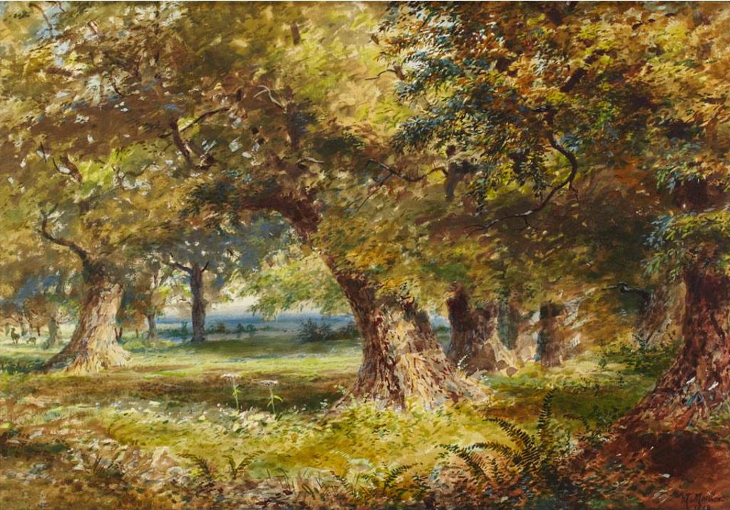 Marmaduke Matthews (1837-1913) - Forest Scene