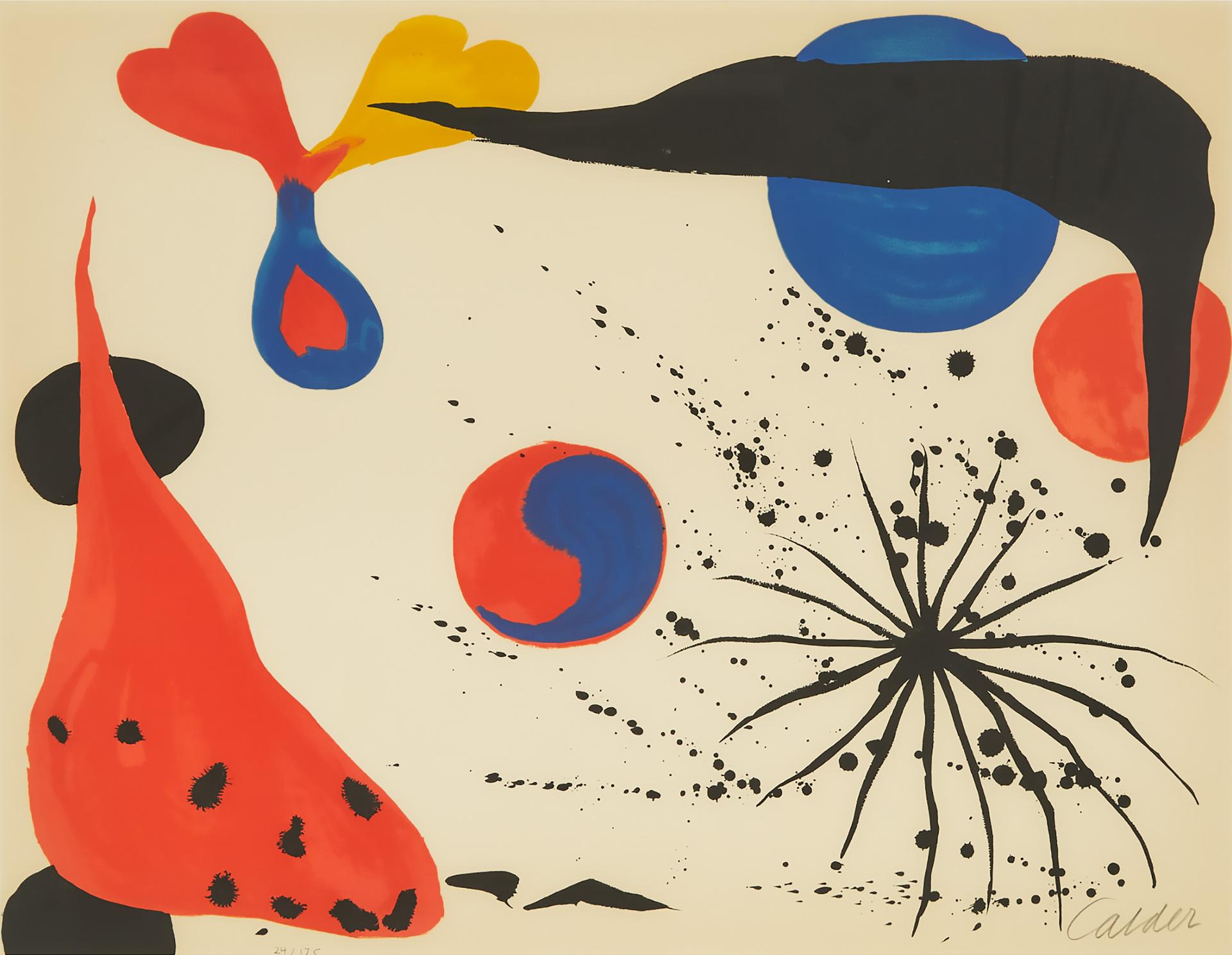 Alexander Calder (1898-1976) - Flies In The Spider Web (Ying And Yang), 1976
