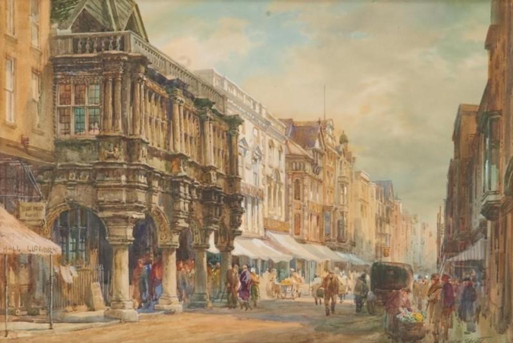 Walter Henry Sweet (1889-1943) - Bustling Street Scene