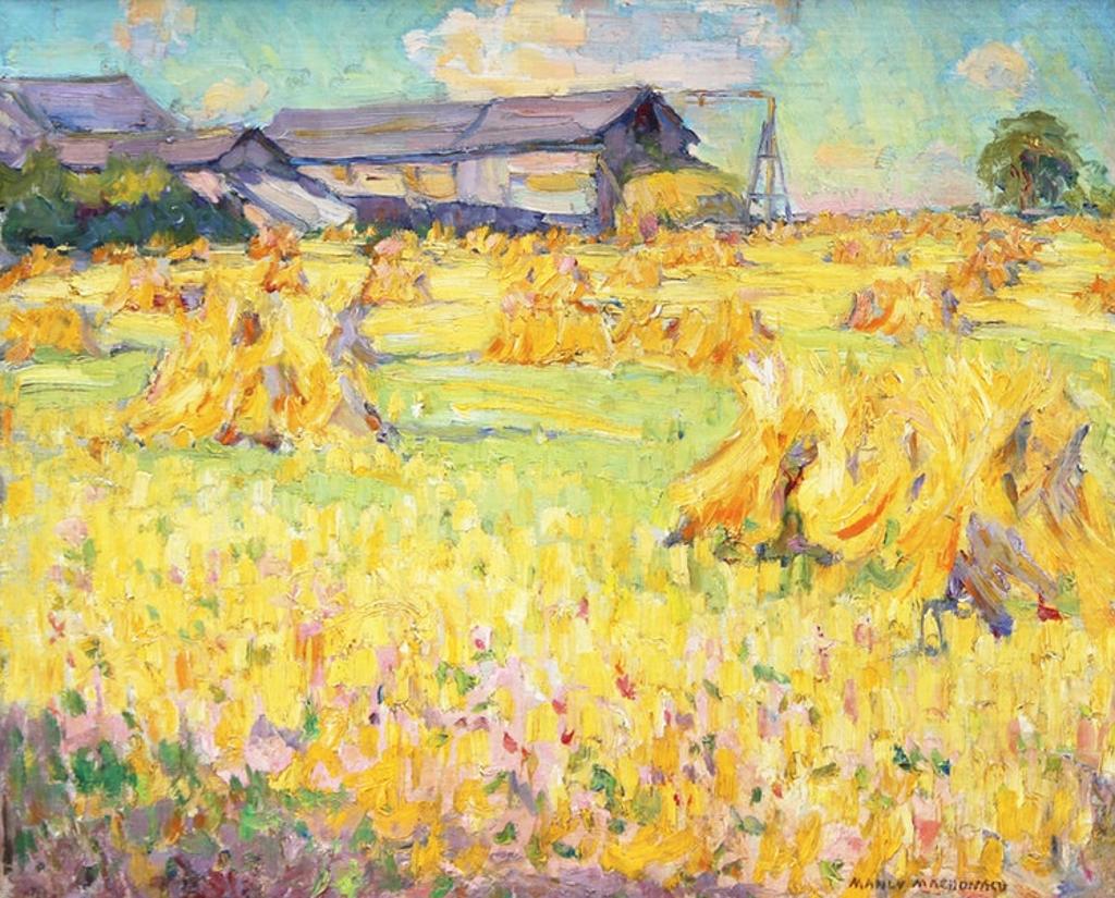 Manly Edward MacDonald (1889-1971) - Hay Stooks in Summer