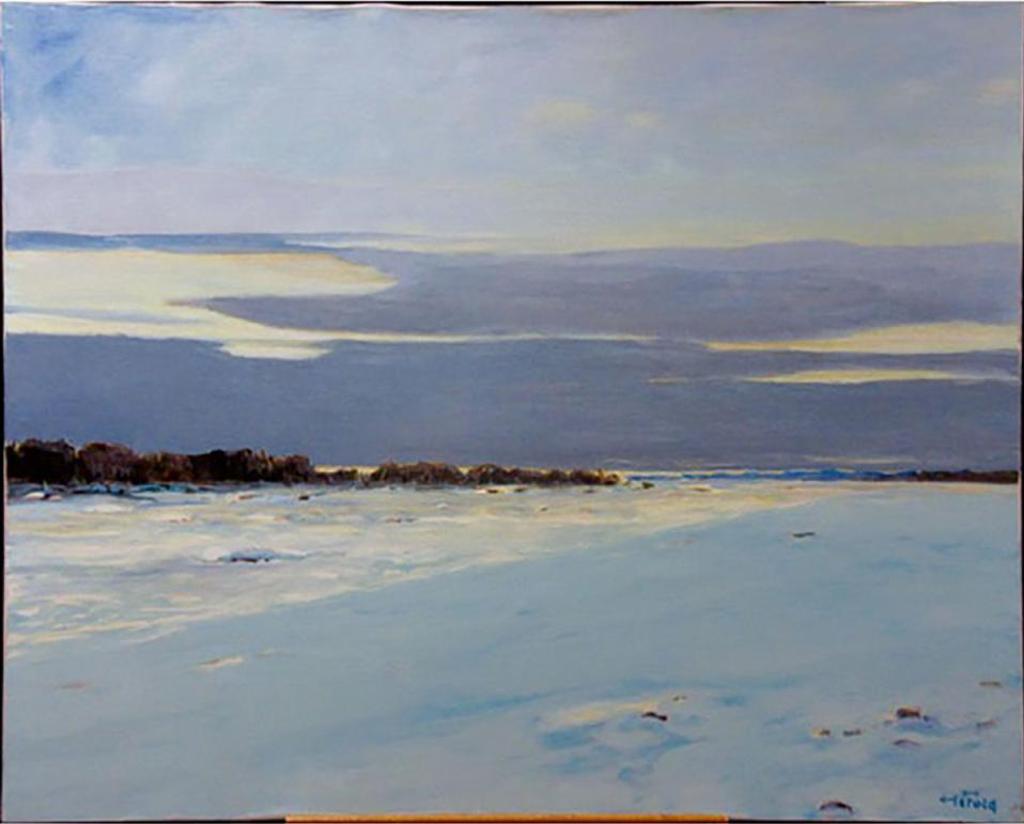 Hans Herold (1925-2011) - Morning Light At Cluff Lake, Sask.