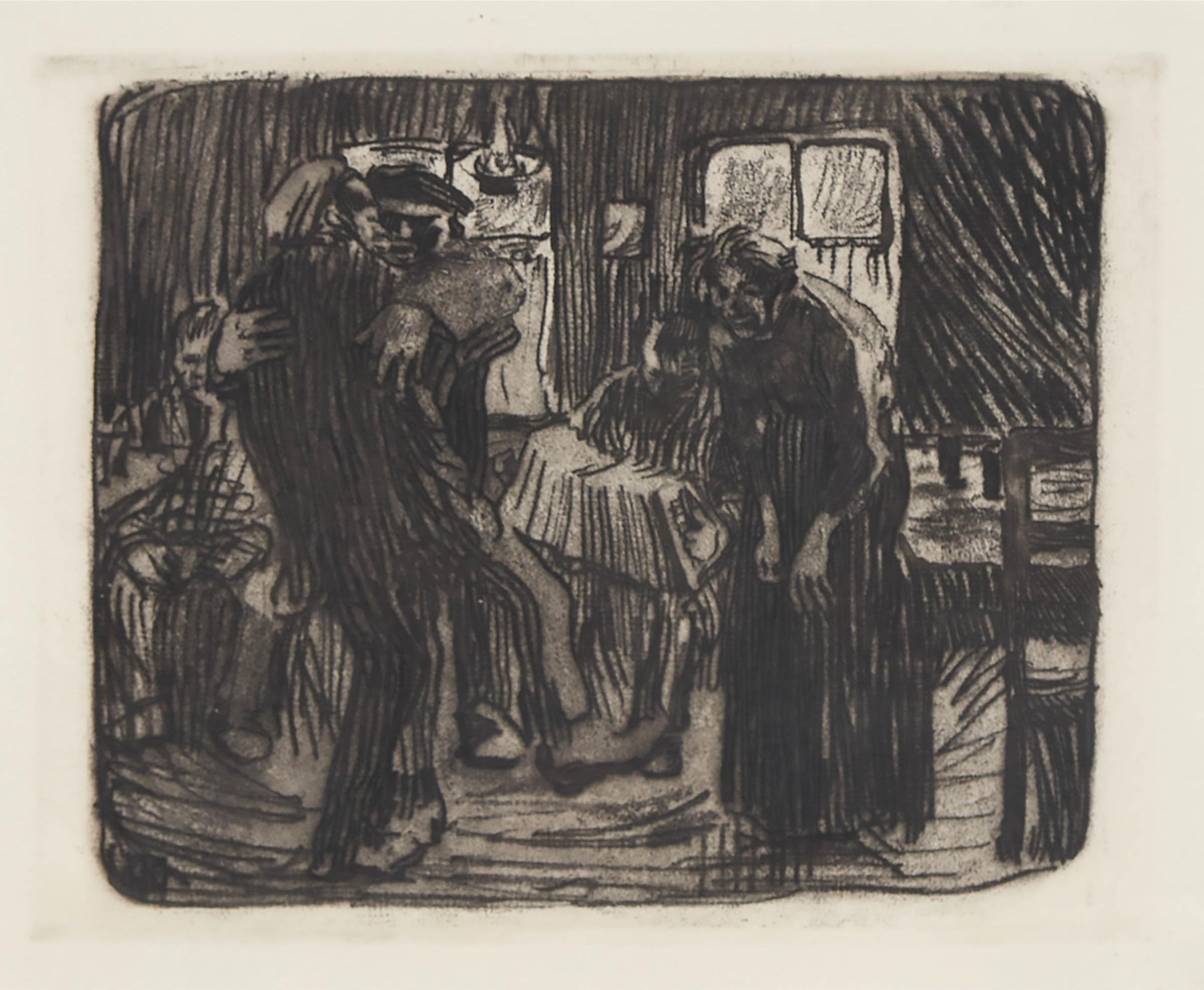 Käthe Kollwitz (1867-1945) - Hamburg Tavern, 1901