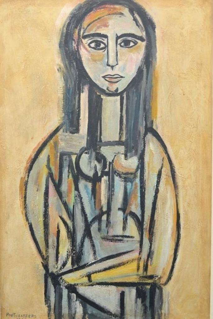 Rene Portocarrero (1912-1986) - Portrait, 1960