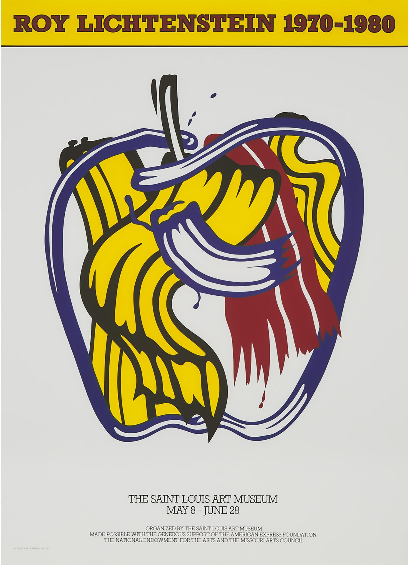 Roy Lichtenstein (1923-1997) - Apple, Circa 1981
