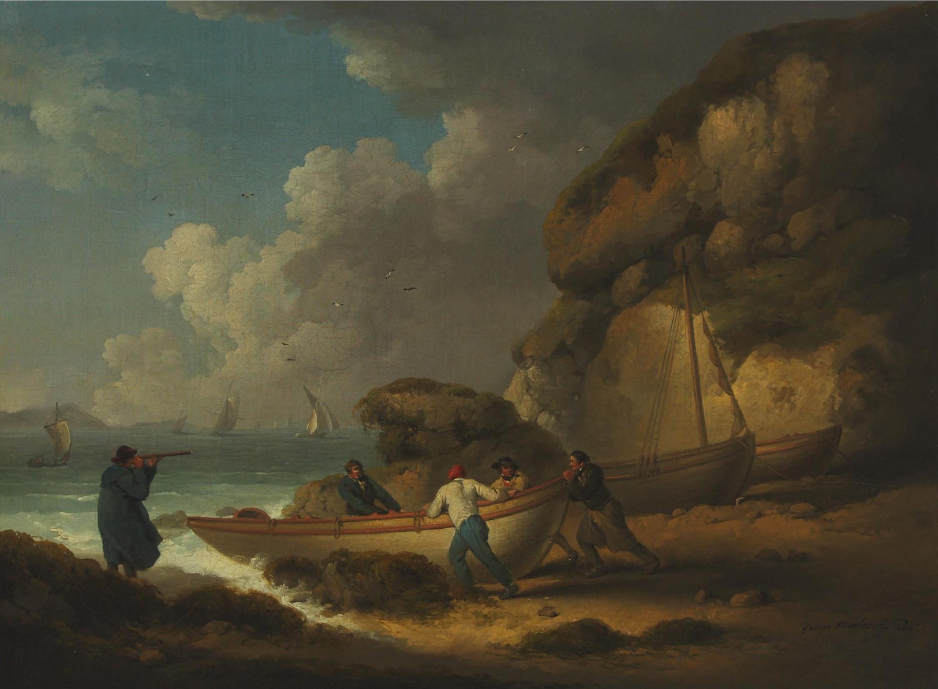 George Morland (1763-1804) - Scene In The Isle Of Wight