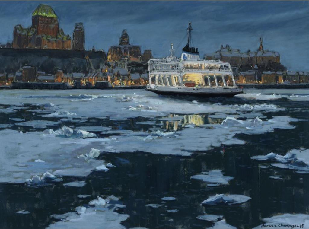 Horace Champagne (1937) - The Best Deal In Quebec City ($1.75 Ferry Crossing From Levis Through The Ice Flows [sic])