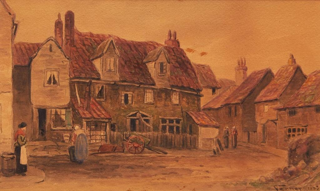 Frederick Arthur Verner (1836-1928) - European Village Scene