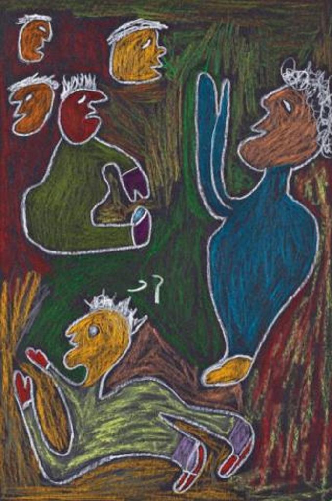 Lucy Tasseor Tutsweetok (1934-2012) - Untitled (Figures and Faces)