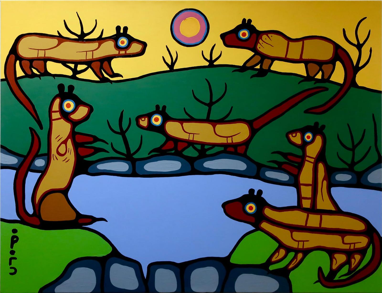 Christian Morrisseau (1969) - Otter Family