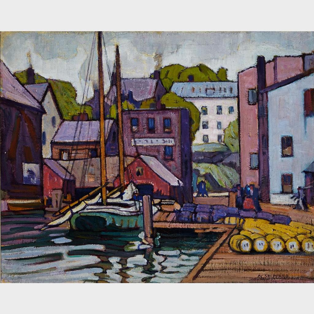 Peter Clapham (P.C.) Sheppard (1882-1965) - The Docks
