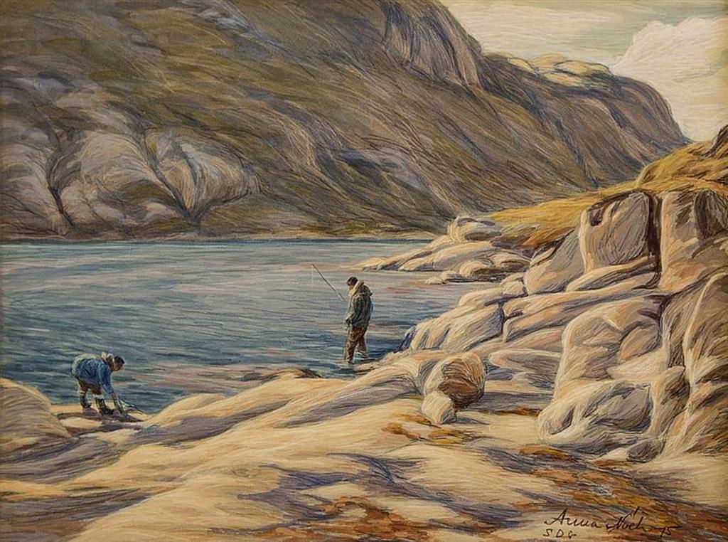 Anna T. Noeh (1926-2016) - Kavea Fishing in Kiguait Fjord