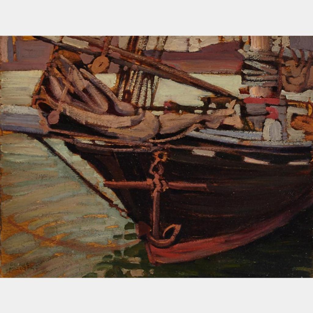 Doris Jean McCarthy (1910-2010) - Docked Boat, Quebec City, 1933