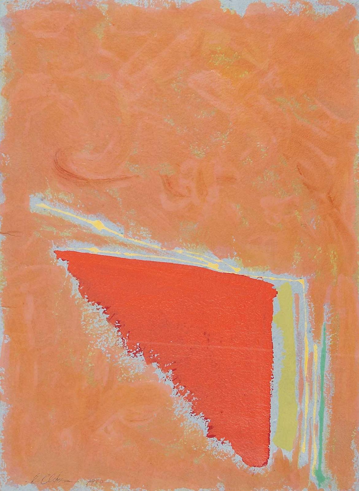 Dan Christensen (1942-2007) - Untitled - Tangerine Triangle
