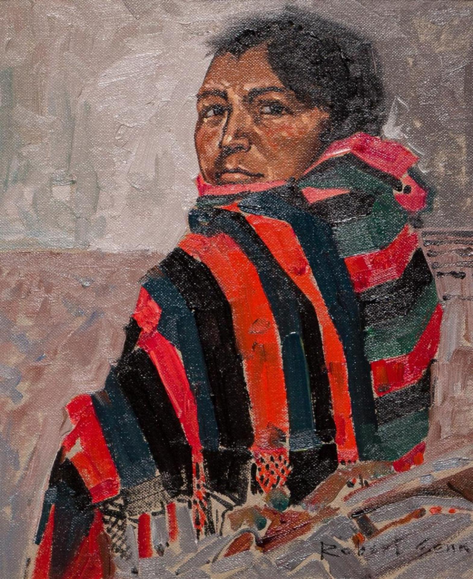 Robert Douglas Genn (1936-2014) - Woman of Tetla Village