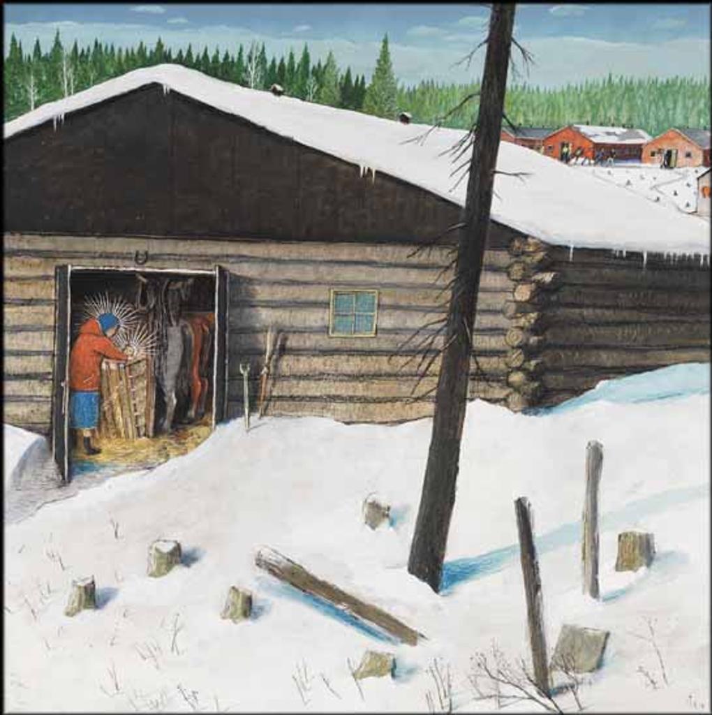 William Kurelek (1927-1977) - A New Brunswick Manger Scene