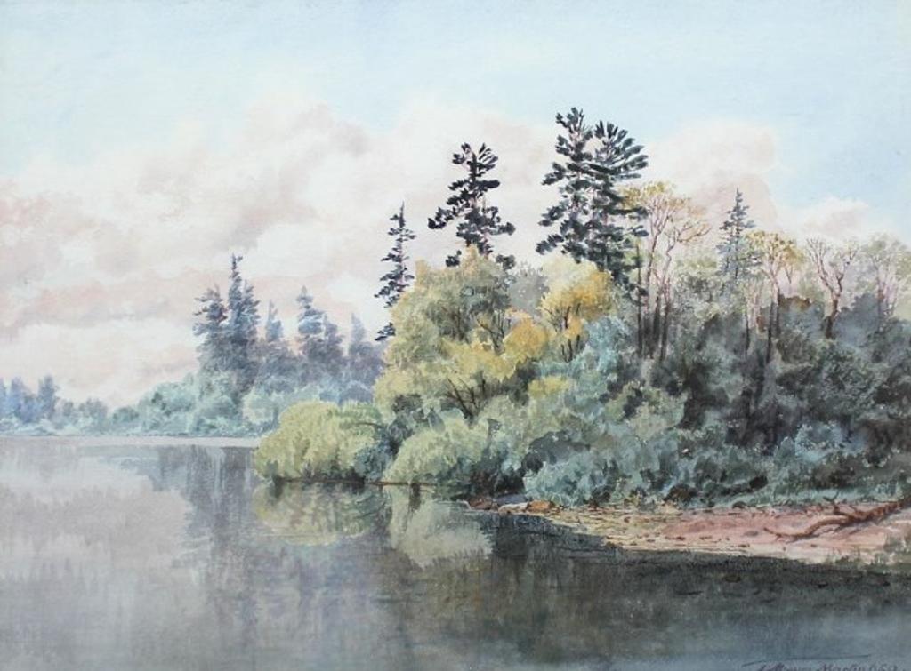 Thomas Mower Martin (1838-1934) - Lakeside in Summer