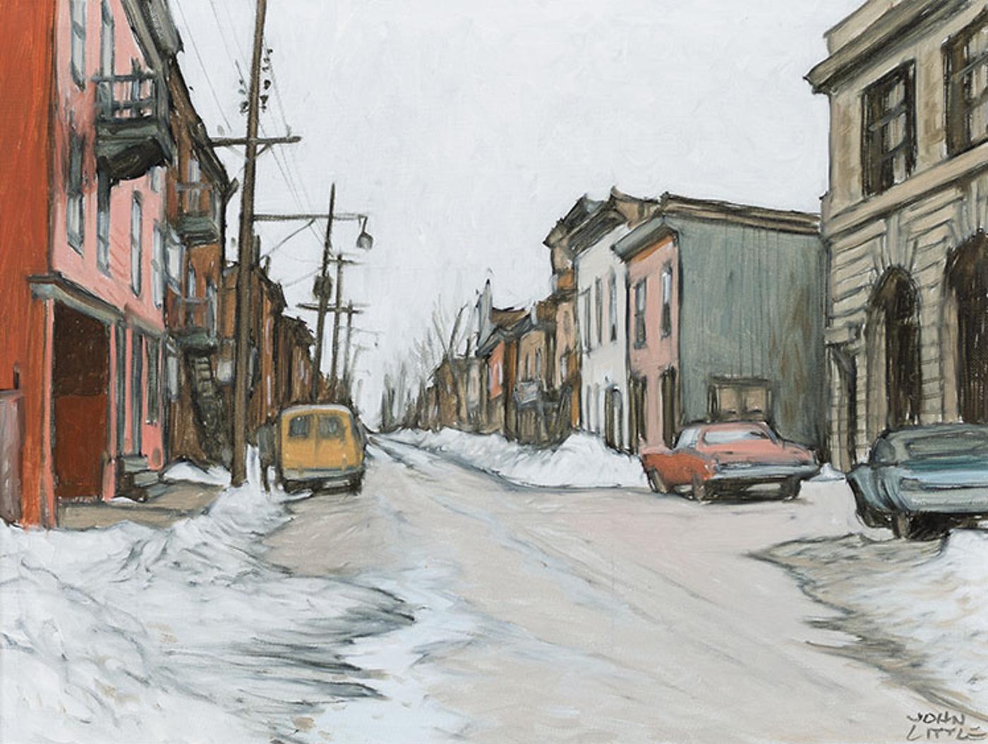 John Geoffrey Caruthers Little (1928-2024) - Rue St-Dominique à Lozeau d'autrefois, Montréal