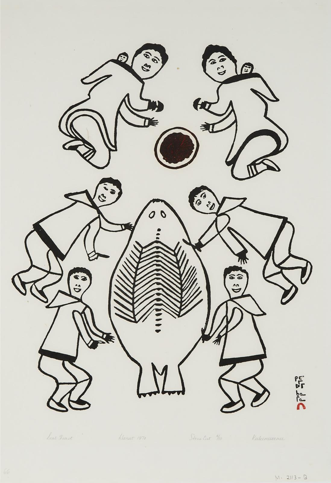 Keeleemeeoomee Samualie (1919-1983) - Seal Feast