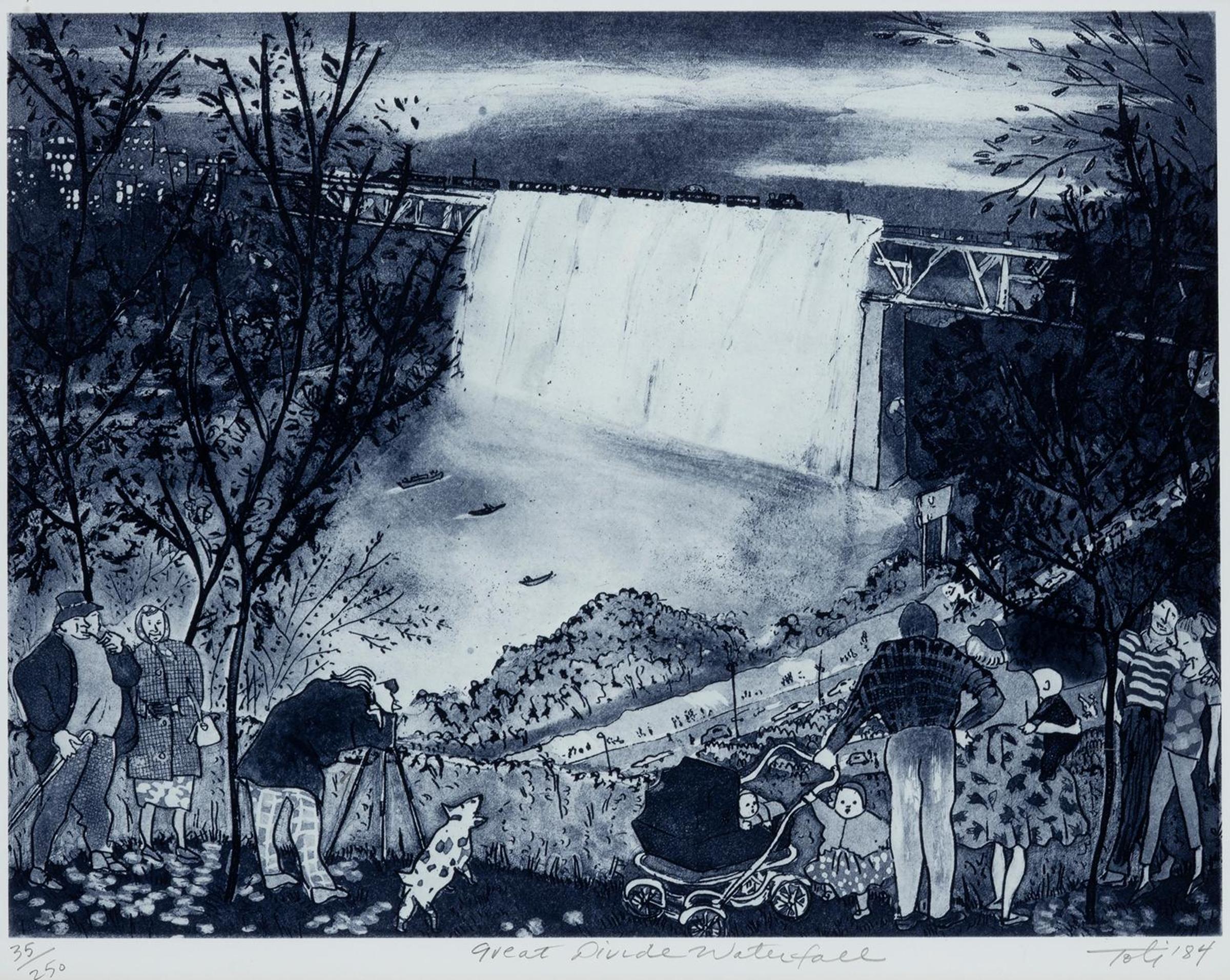 Toti Toti Lewis (1949) - Great Divide Waterfall, Edmonton