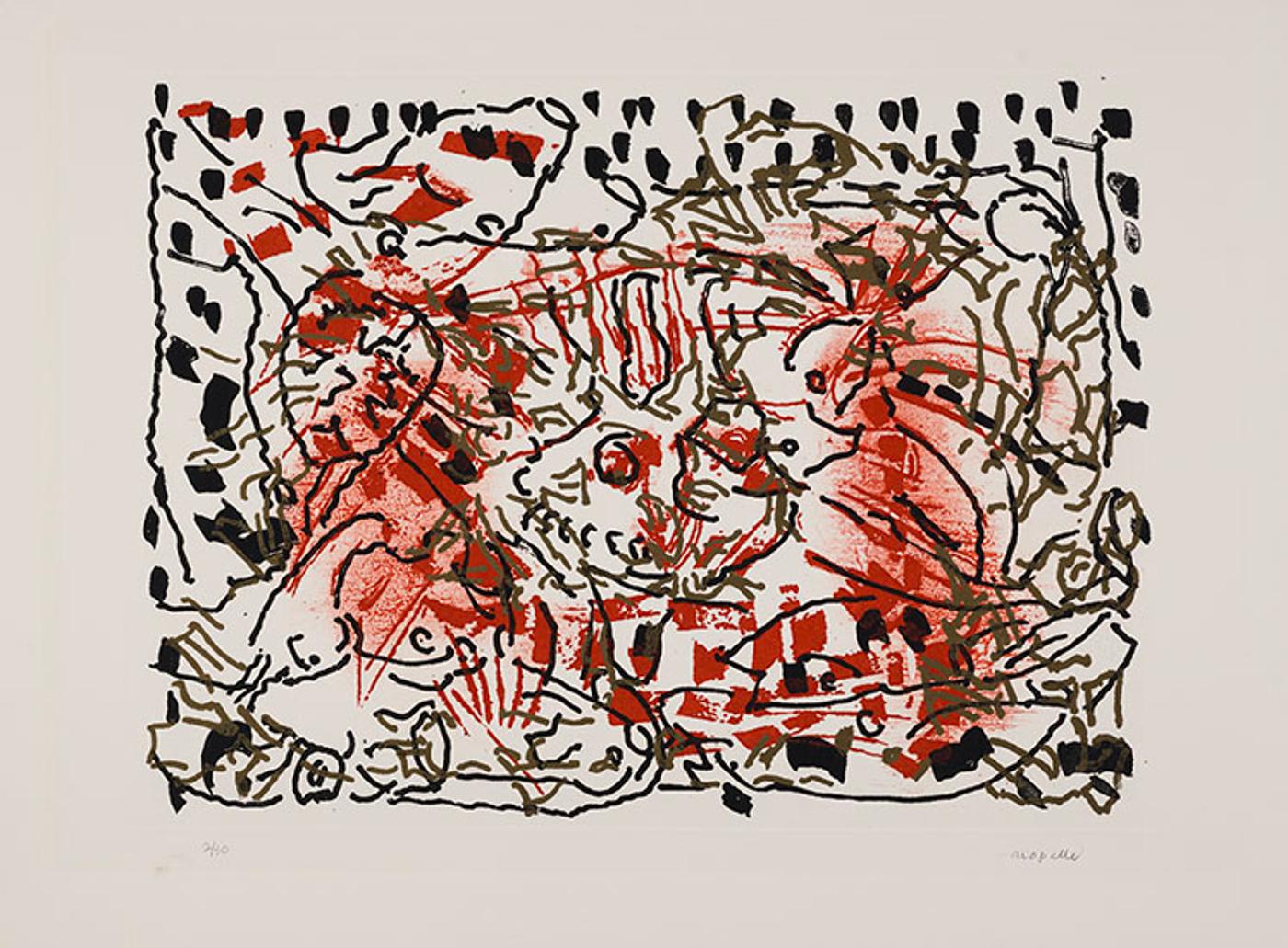 Jean-Paul Riopelle (1923-2002) - L'Oie de feu - L'Oie au soleil