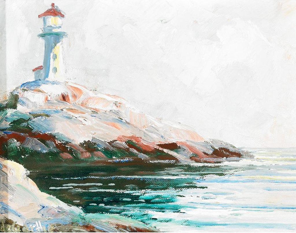 William Edward de Garthe (1907-1983) - Coastal Scene With Lighthouse